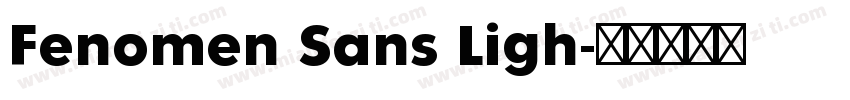 Fenomen Sans Ligh字体转换